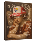 Vandalized Cupid Canvas Wall Art |  Renaissance Love Story Print